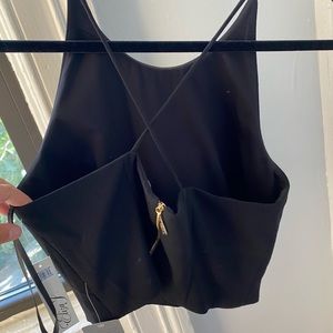 Black High-Neck Crop Top from Nordstrom NWT